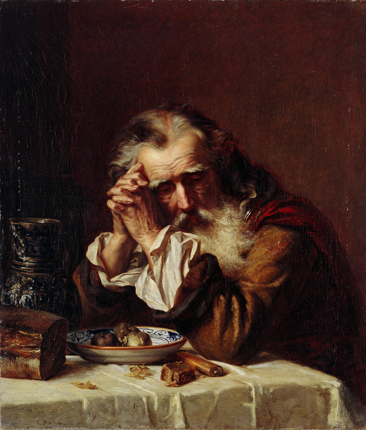 old man's head